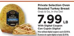 Food 4 Less Private Selection Oven Roasted Turkey Breast offer