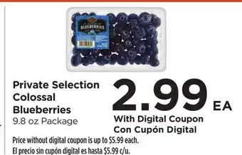 Food 4 Less Private Selection Colossal Blueberries offer