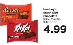 Food 4 Less Hershey's Snack Size Chocolate offer
