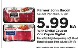 Food 4 Less Farmer John Bacon offer