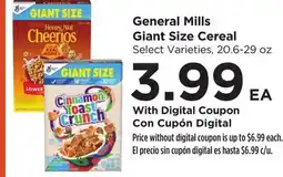 Food 4 Less General Mills Giant Size Cereal offer