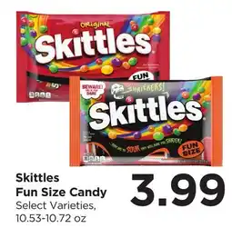 Food 4 Less Skittles Fun Size Candy offer