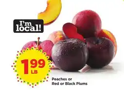 Food 4 Less Peaches or Red or Black Plums offer
