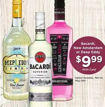 Ralphs Bacardi, New Amsterdam or Deep Eddy offer