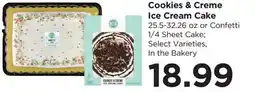 Food 4 Less Cookies & Creme Ice Cream Cake offer