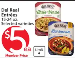 Albertsons Del Real Entrées offer