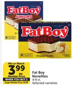 Albertsons Fat Boy Novelties offer
