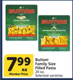 Albertsons Buitoni Family Size Filled Pasta offer