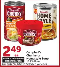 Albertsons Campbell's Chunky or Homestyle Soup offer