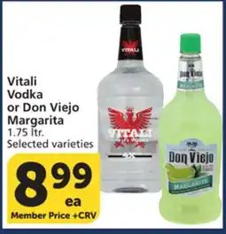 Albertsons Vitali Vodka or Don Viejo Margarita offer
