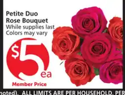 Albertsons Petite Duo Rose Bouquet offer