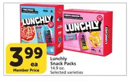 Albertsons Lunchly Snack Packs offer