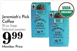 Pavilions Jeremiah's Pick Coffee offer