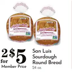 Pavilions San Luis Sourdough Round Bread offer