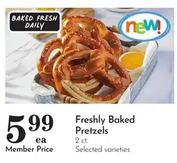 Pavilions Freshly Baked Pretzels offer