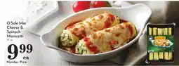 Pavilions O'Sole Mio Cheese & Spinach Manicotti offer