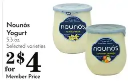 Pavilions Nounós Yogurt offer
