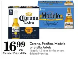 Pavilions Corona, Pacifico, Modelo or Stella Artois offer