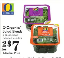 Pavilions O Organics Salad Blends offer