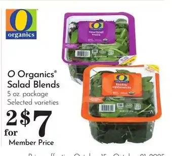 Pavilions O Organics Salad Blends offer