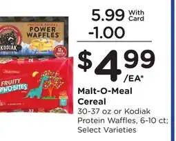 Ralphs Malt-O-Meal Cereal offer