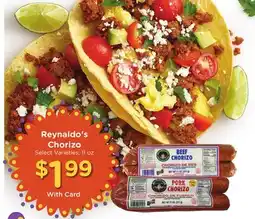 Ralphs Reynaldo's Chorizo offer
