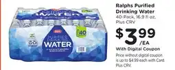 Ralphs Ralphs Purified Drinking Water offer