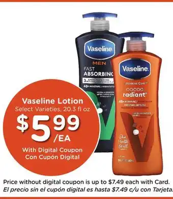 Ralphs Vaseline Lotion offer