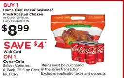 Ralphs Home Chef Classic Seasoned Fresh Roasted Chicken offer