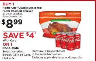 Ralphs Home Chef Classic Seasoned Fresh Roasted Chicken offer