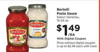Ralphs Bertolli Pasta Sauce offer