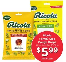 Ralphs Ricola Family Size Cough Drops offer