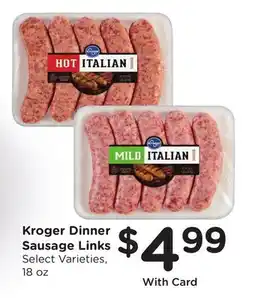Ralphs Kroger Dinner Sausage Links offer