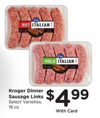 Ralphs Kroger Dinner Sausage Links offer