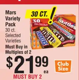 Smart & Final Mars Variety Pack offer