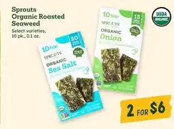 Sprouts Farmers Market Sprouts Organic Roasted Seaweed offer