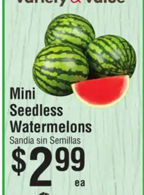 Smart & Final Mini Seedless Watermelons offer