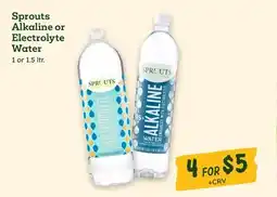 Sprouts Farmers Market Sprouts Alkaline or Electrolyte Water offer