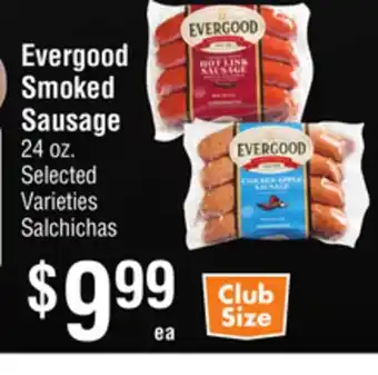 Smart & Final Evergood Smoked Sausage offer