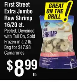 Smart & Final First Street Extra Jumbo Raw Shrimp 16/20 ct offer