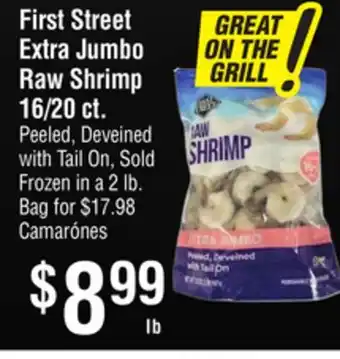 Smart & Final First Street Extra Jumbo Raw Shrimp 16/20 ct offer