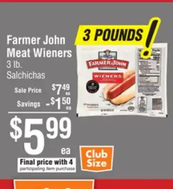 Smart & Final Farmer John Meat Wieners offer