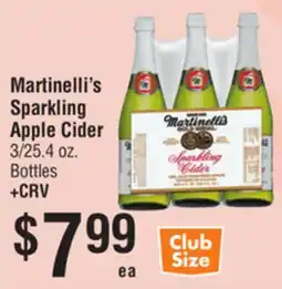 Smart & Final Martinelli's Sparkling Apple Cider offer