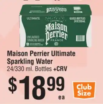 Smart & Final Maison Perrier Ultimate Sparkling Water offer