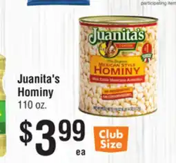 Smart & Final Juanita's Hominy offer