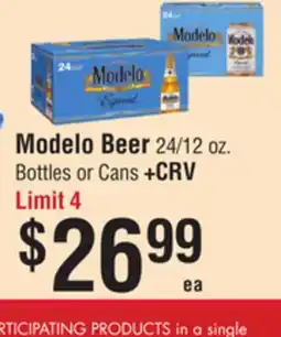Smart & Final Modelo Beer offer
