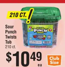 Smart & Final Sour Punch Twists Tub offer