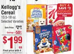 Smart & Final Kellogg's Cereal offer