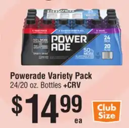 Smart & Final Powerade Variety Pack offer