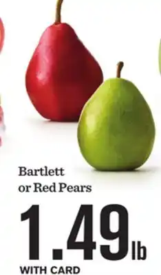 Mariano's Bartlett or Red Pears offer